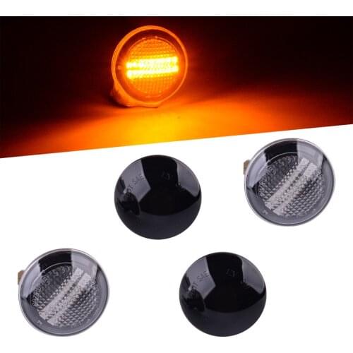2Pcs/Set Dynamic LED Side Wing Repeater Indicator Lights Round fit for Land Range Rover L322 XGB500020 2003-2009 2010 2011 2012