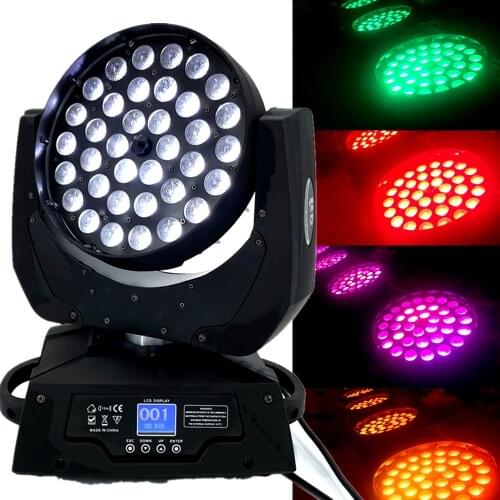 36x18W Zoom Led Moving Head Light 6in1RGBWA UV 6in1 High Quality Stage Led DJ Light Dmx Bar Light