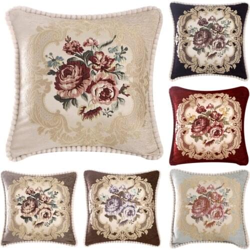 48x48cm Europe Cushion Covers Pillowcase Square Throw Pillow Case Elegant Decorative Sofa Car Cushion Case Home Pillow Cover