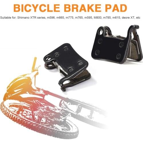 4x MTB Road Racing Bike Brake Disc Rotor MTB Bicycle Resin Semi Metallic Disc Brake Pads Cycling Parts for SHIMANO XTR