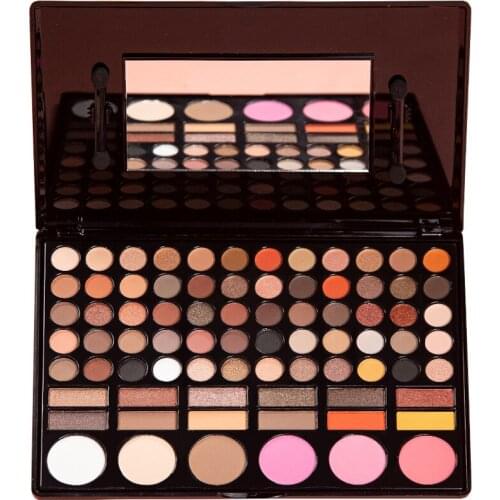 78 colors Eyeshadow Palette Colorful Shadows Palett Glitter Highlighter Shimmer Make Up Pigment Matte Eye Shadow Pallete