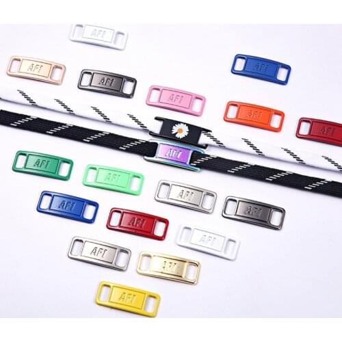 AF1 Shoelaces Buckle Shoelace Metal Buckle Shoelaces Accessories Metal Lace Lock DIY Sneaker Kits 2pcs / pair