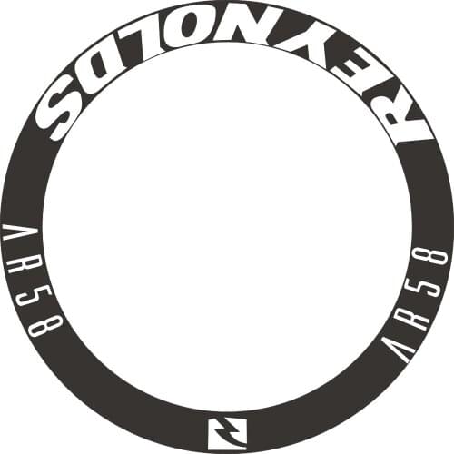 AR58 carbon wheels stickers suit for 58mm rim depth decals bicycle cycling wheel rim stickers for two wheels 700C DISC Brake
