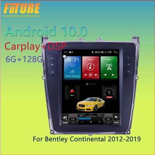 For Bentley Flying Spur Continental 2012-2019 Android Car Radio Stereo Multimedia Player GPS Navigation Touch Screen Head Unit