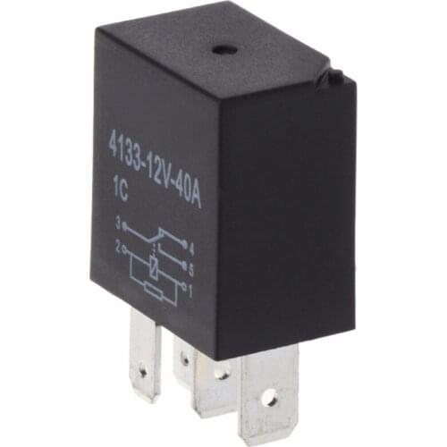 Automotive 12V 40A 5 Pin Relay Long Life Time Delay Automotive Relays For Car