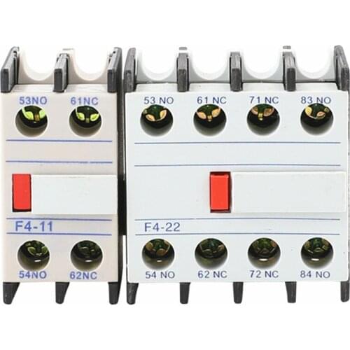 LA1-DN22 LA1-DN11 F4-22 F4-11 Contactor block Auxiliary The auxiliary contact for CJX2 LC1-D AC Contactor 4 Poles