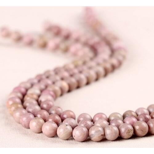 High Quality Charm Light pink Natural Stone Beads For DIY popular bracelet women&men Jewelry 4mm 6mm 8mm 10mm Loose Spacer Bead
