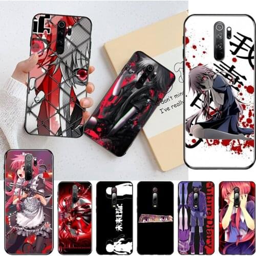 Anime Mirai Nikki Phone Case for Redmi 9A 8A 7 6 6A Note 9 8 8T Pro Max Redmi 9 K20 K30 Pro