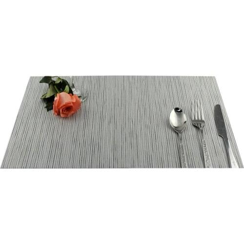 Washable PVC Placemat Insulation Table Mat Protector Non-slip Bowl Pad Coaster Tableware Pad Placemat for Dining Table