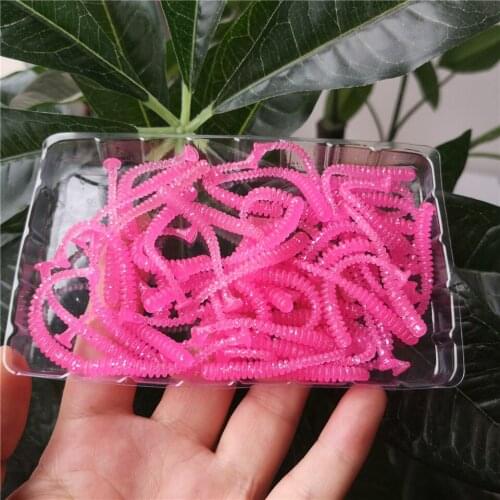 SWOLFY Fishing Soft Bait Worm Artificial Baits 45mm/0.4g 250pcs/Lot Rock Fishing Wobblers Leurre Souple Lure Perch Trout Lures