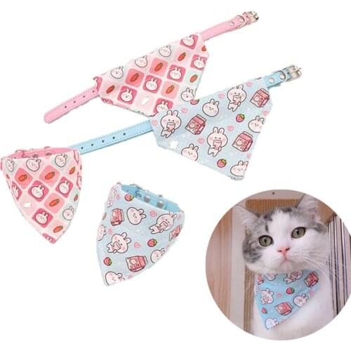 Pet Triangle Collar Manually Adjustable Cat and Dog Bib Saliva Towel Collar Small and Medium Sized Dog Accessories Decoration