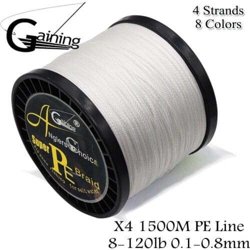 4 Strands Fishing Line Braided Fishing Line 1500M Super Strong Multifilament Fishing Line Carp Fishing Pesca 8LB-120LB