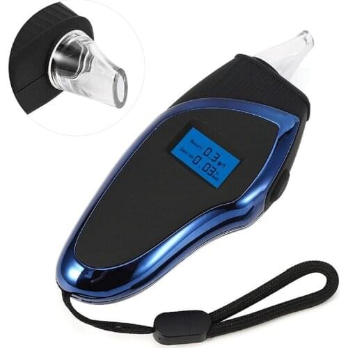 Professional Alkoholtester Tester Portable Tester with Semiconductor Sensor and Digital Blu-Ray LCD Screen