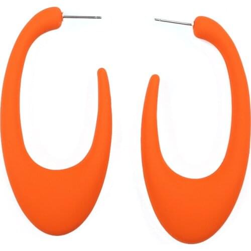 Stud earring for women Type C Open ellipse XINGGE geometric exaggeration fashion jewelry trendy gift Fresh lively Mysterious