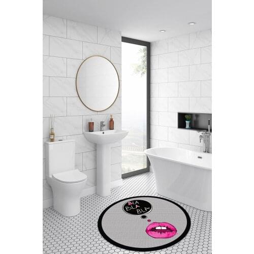 Modern Decorative Bathroom Mat Luxury Carpet Non-Slip Sole Design Eva Shower Room Rug Toilet Decor Soft Absorbent Alfombra