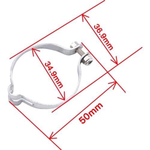 Stainless Steel Vintage Clamp On Top Tube Brake Cable Guide Clip Stop 34.9mm