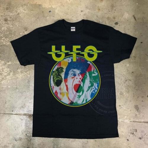 VTG 70s UFO - Strangers in the Night album 1979 t-shirt reprint whitesnake dio