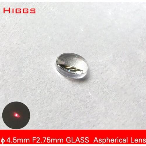 High quality Diameter 4.5mm focus length 2.75mm small size Glass aspheric laser focusing lens Optical collimating lens AR coated