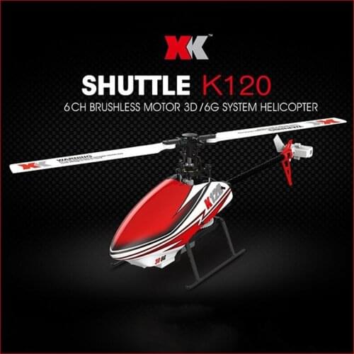 WLtoys RC Helicopters XK K120 2.4G 6CH 3D / 6G System Flybarless Brushless Motor Ready to Fly Remote Control Toys VS V966 V977