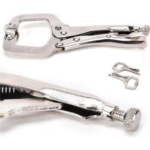 Grip Pliers Hand Tools 1PCS 6" Metal Welding Pliers Grip Locking C Type Clamp Pliers Instruments Vise Adjustable Pliers