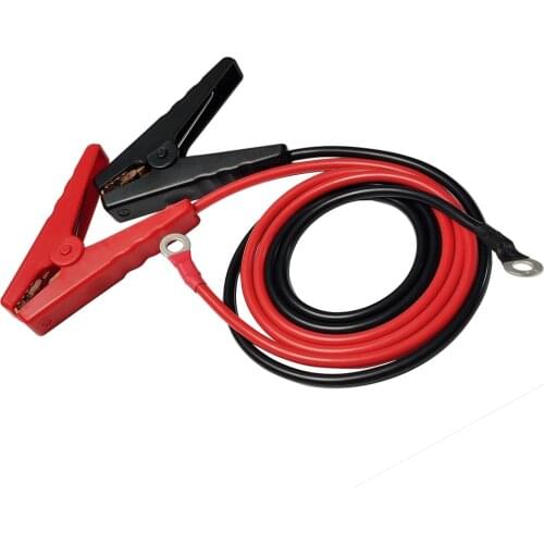 JKM 100mm Battery Clip Insulated Alligator Clip To 8mm Round Terminal For Portable Power Supply