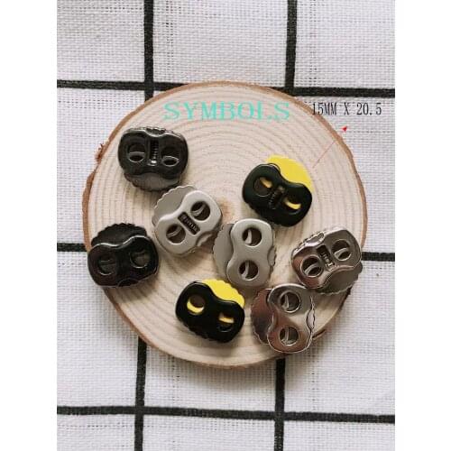 10Pcs Paracord Toggle Drawstrings End Buttons Plastic Cord Locks Slider Lanyard Stopper Backpack Sportwear Fasteners DIY Crafts