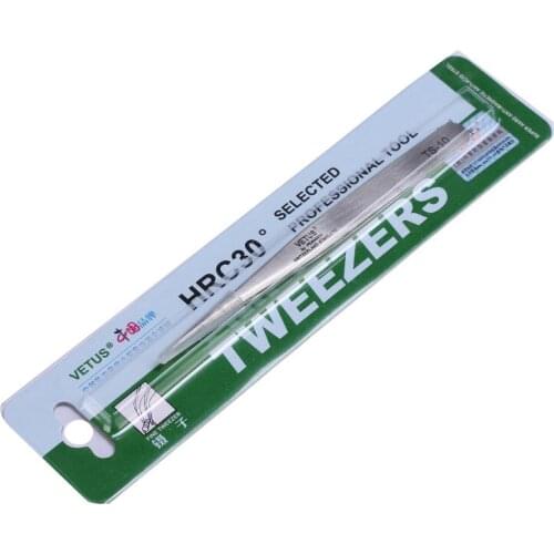 1pc TS-10 Economic Stainless Steel Tools Vetus Precision for Eyelash Extension Ferramentas Precision Diy Tweezers Hand Tools