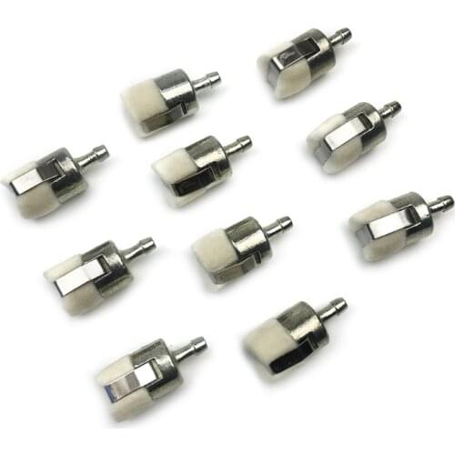 10pcs Felt Fuel Filter for Homelite Echo Poulan 13120519831 Trimmer Chainsaw Gasoline Engine Garden Tools