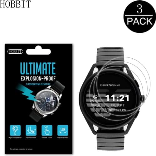 3Pack Nano Explorist-proof Film For Emporio Armani Smartwatch 3 ART5020 ART5021 ART5022 ART5023 ART5024 ART5025 Screen Protector