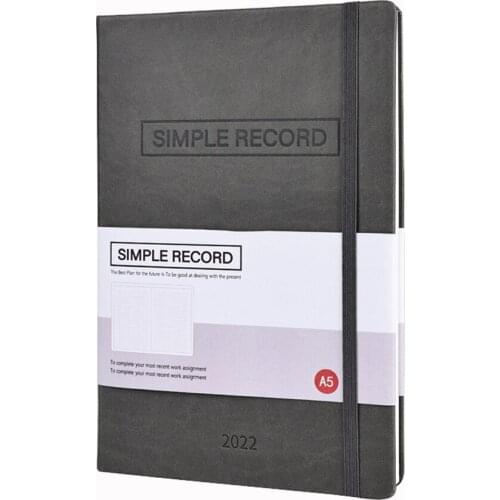 50 Units) A5 English Schedule Book for 2022,Classic Notebook Journal, 352 Pages TPN181
