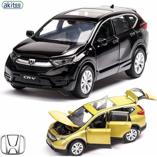 Akitoo Honda CRV Family car model simulation pull back car off-road vehicle suv with lights and sounds #2420