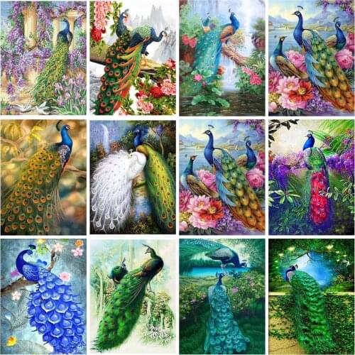 5d Diy Diamond Painting Animal Peacock, 3d Rhinestone Embroidery, Cross Stitch, Diamond Mosaic, Home Decoration Painting