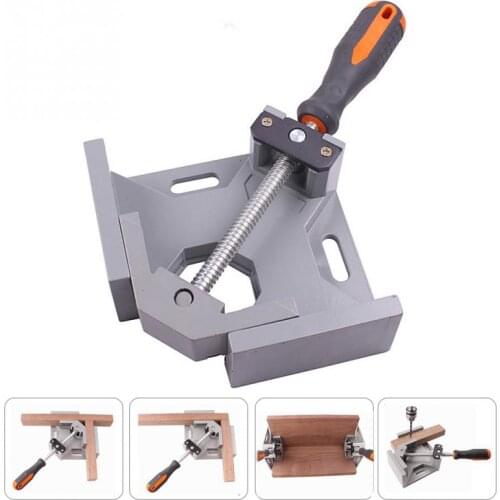 Aluminum Single Handle 90 Degree Right Angle Clamp Angle Clamp Woodworking Frame Clip Right Angle Folder Tool Drop Shipping