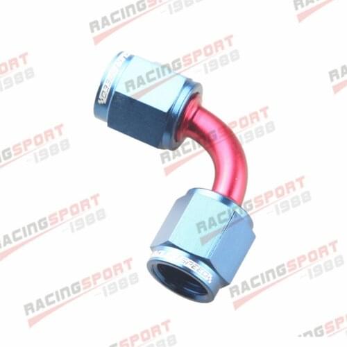 90 Degree AN4 AN-4 To AN4 AN-4 Female To Female Aluminum Adaptor Red Blue