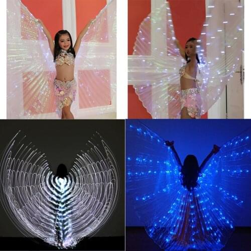 Large LED Butterfly Belly Dance Isis Egypt Club Glowing Costumes