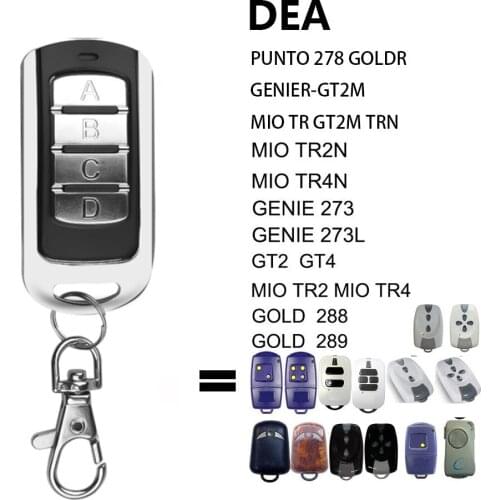 DEA MIO TR2 TR4 GOLD288 GOLD289 GT2 GT4 Garage Remote Control Commander DEA Gate Key Fob 433.92 MHz Transmitter