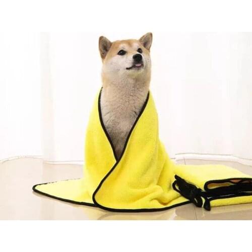 100*55cm Pet Quick-drying Absorbent Towel Extra Larger Thick Bath Towels For Small Large Dogs Cat Pet Supplies Blanket