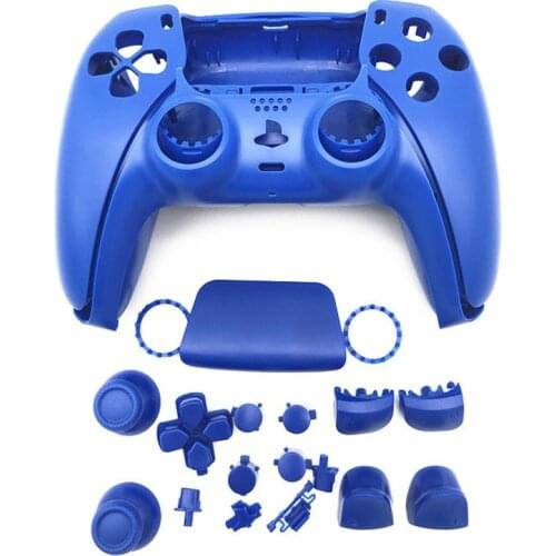 For PS5 Playstation 5 Controller Replacement DIY Housing Shell Front Back Case Cover With Full Set Buttons Decorative Blue