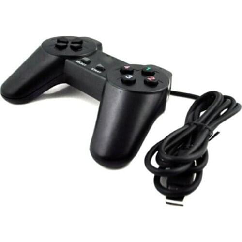Double Shock Wired USB 2.0 Plug and Play Simple Game Playing Controller Pad Gamepad Gaming Joypad Joystick for PC Computer Tools