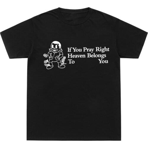 BROCKHAMPTON If You Pray Right T Shirt Men Women 2020 Summer Cool Tee Shirt Cotton GINGER Letter Print Short Sleeves Hip Hop Tee