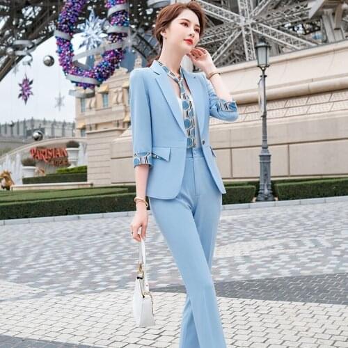 KEYURAN Women's Business Trouser Suits