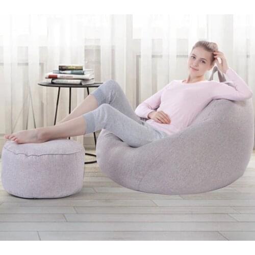 VESCOVO Medium size sandalye bean bag lazy bag relax chair bean puff sofa for bedroom living room