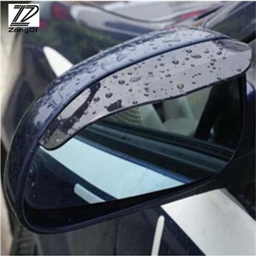 ZD 2pcs Car Styling Rain Brow Rearview Mirror Cover For Alfa Romeo 159 BMW E46 E39 E36 E90 Audi A3 A6 C5 A4 B6 B8 Accessories