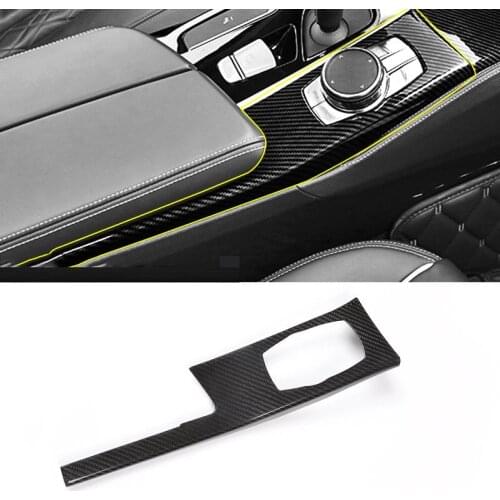 Real Carbon For BMW 5 Series G30 528li 530li 540li 2018 Car Center Console Mode Button Cover Panel Trim Accessories For LHD