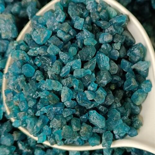 Natural Small size Raw Blue Apatite Rough Stones Crystal gravel Minerals and Stones Rough Gemstone Specimen