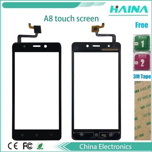 New touch panel front For Blackview A8 touch screen digitizer sensor touchscreen Parts +3M Tape