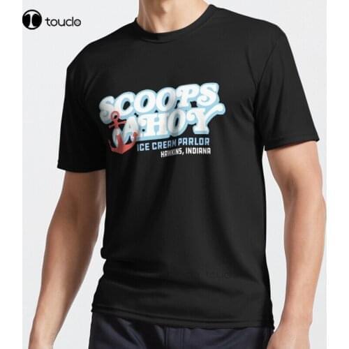 New Scoops Ahoy Ice Cream Active T-Shirt Cotton Men Tee Shirt