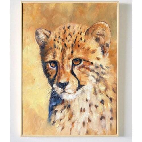 New leopard needlework Diy diamond painting kit 3D hand make decorative painting cross stitch plants embroidery beadwork