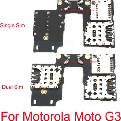 New Single / Dual Sim Card SD Memory Tray Slot Holder Reader Board Flex Cable For Motorola Moto G3 3rd GEN XT1541 XT1540 XT1548