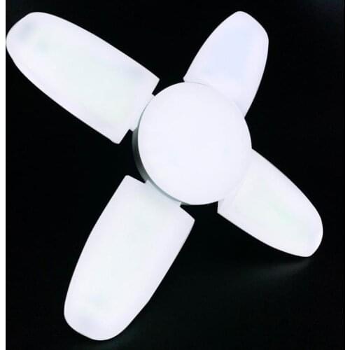 New 60W Foldable Fan Blade LED Pendant Lights No Flicker B22 E27 LED Bulb 220V 360 Degrees Angle Adjustable Ceiling Lamp